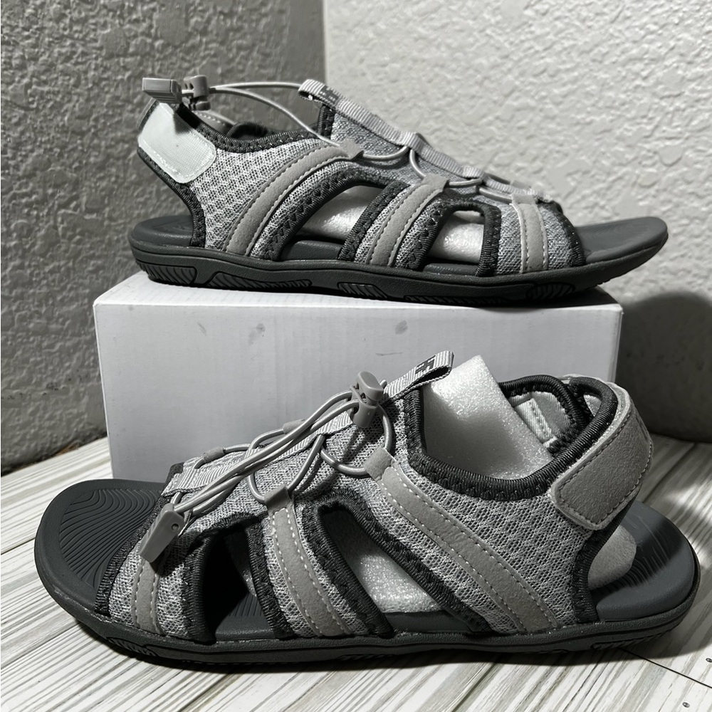 Hike Footwear Baresandals Ergonomic‎ Footbed Barefoot Sandals women’s 7.5 grey